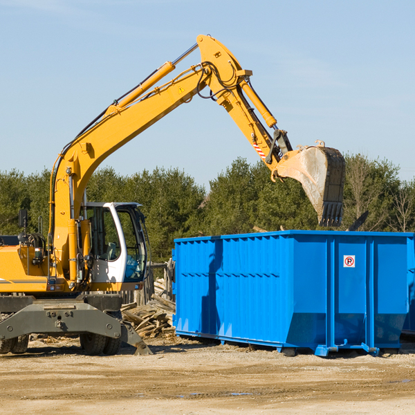 what size residential dumpster rentals are available in Lyndonville